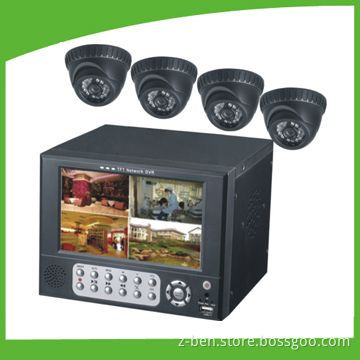CCTV Digital Network Cameras Surveillance Kit with One Digital Video Recorder and Eight Cameras
